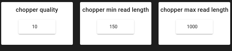 Chopper parameter settings example