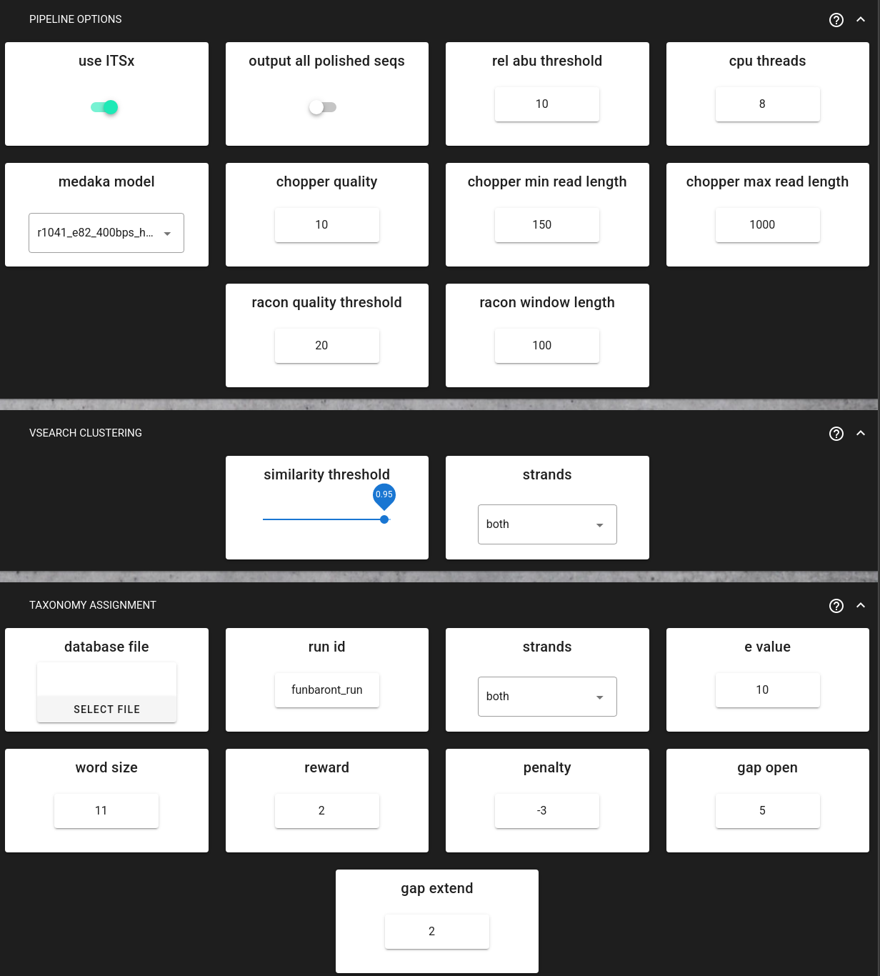 FunBarONT workflow overview diagram